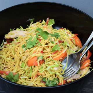 Summer Noodle salad bowl recipe from Lucy Loves Food Blog