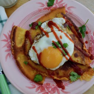 Fried Egg Quesadilla recipe from Lucy Loves Food Blog