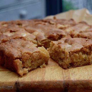 Apple Blondies recipe from Lucy Loves Food Blog