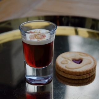 Jammie Dodger Shot from Lucy Loves Food Blog