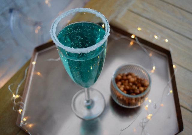 Jack Frost Bellini cocktail from Lucy Loves Food Blog