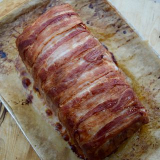 Meatloaf with Bacon and Rosemary recipe from Lucy Loves Food Blog