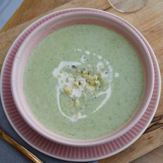 Stilton and Broccoli Soup recipe from Lucy Loves Food Blog