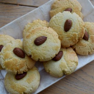 Chinese Almond Cookies recipe from Lucy Loves Food Blog