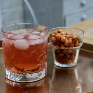 Pomegranate Gin Fizz recipe from Lucy Loves Food Blog