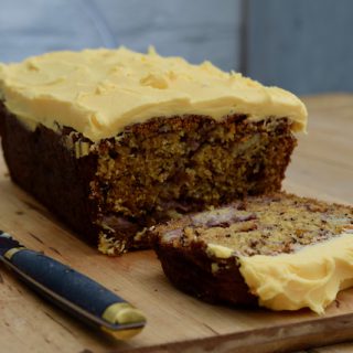 Banana Custard Loaf recipe from Lucy Loves Food Blog