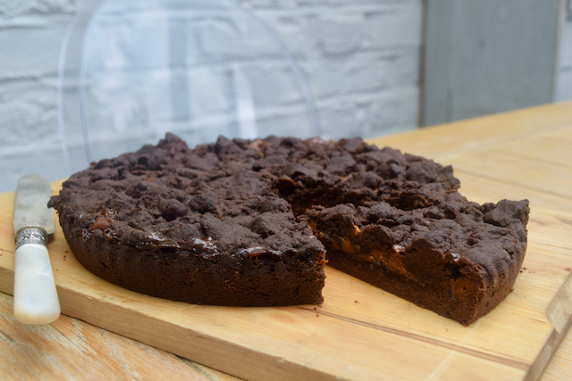 Chocolate Shortbread Caramel Tart recipe from Lucy Loves Food Blog