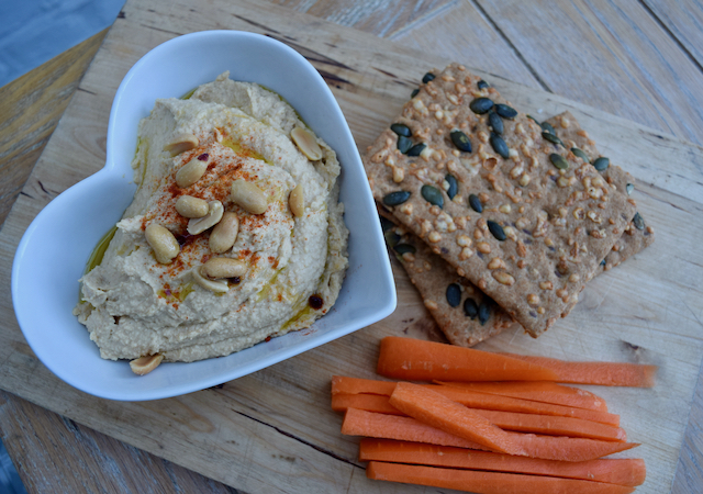 Peanut Butter Houmous recipe from Lucy Loves Food Blog