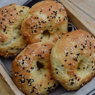 Two Ingredient Bagels recipe from Lucy Loves Food Blog