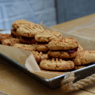 PB and J Sandwich Cookies recipe from Lucy Loves Food Blog