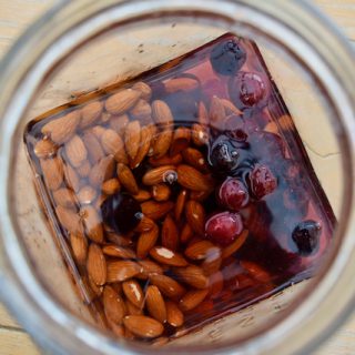 Cherry Bakewell Vodka recipe from Lucy Loves Food Blog