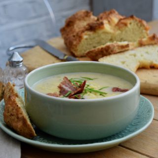 Loaded Potato Soup recipe from Lucy Loves Food Blog