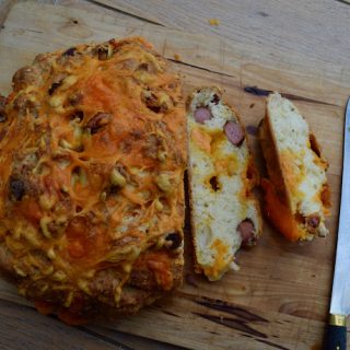 Hot Dog Soda Bread recipe from Lucy Loves Food Blog