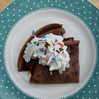Chocolate Pancakes recipe from Lucy Loves Food Blog