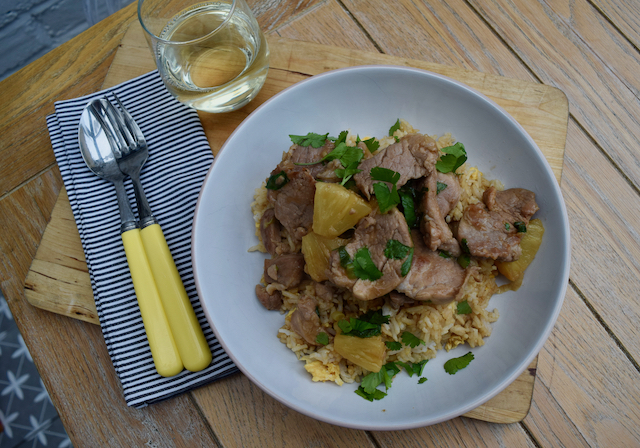 Pork with Pineapple recipe from Lucy Loves Food Blog
