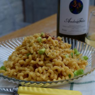 Spicy Miso Pasta recipe from Lucy Loves Food Blog