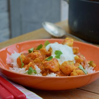 Halloumi and Cauliflower Curry recipe from Lucy Loves Food Blog
