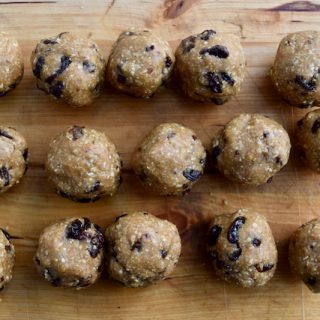 Oat and Raisin Cookie Balls recipe from Lucy Loves Food Blog