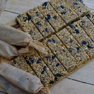 Cherry Coconut Cereal Bars recipe from Lucy Loves Food Blog