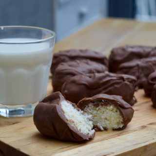 Homemade Bounty Bars recipe from Lucy Loves Food Blog
