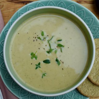 Summer Courgette and Parmesan Soup from Lucy Loves Food Blog