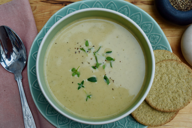 Summer Courgette and Parmesan Soup from Lucy Loves Food Blog