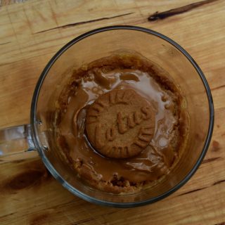 Biscoff Spread Mug Cake recipe from Lucy Loves Food Blog
