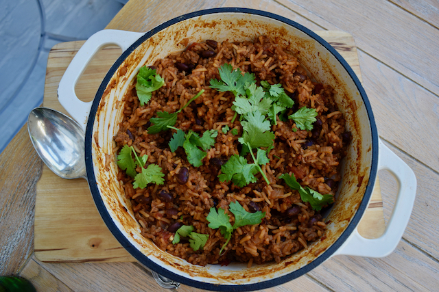 One Pot Chilli Beef with Beans recipe from Lucy Loves Food Blog