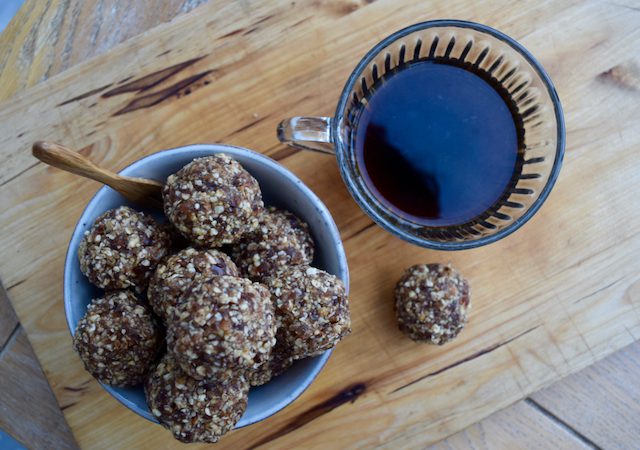 Apple Crumble Energy Balls recipe from Lucy Loves Food Blog