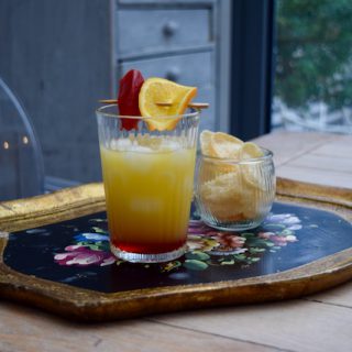 A Spicy Tequila Sunrise Cocktail from Lucy Loves Food Blog