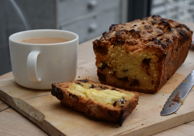 Chocolate Marzipan Scone Loaf recipe from Lucy Loves Food Blog