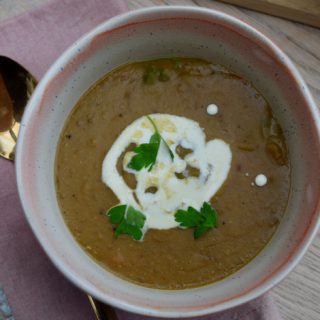 Lentil and Chestnut Soup from Lucy Loves Food Blog