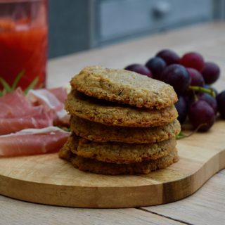Stilton and Pecan Shortbread recipe from Lucy Loves Food Blog