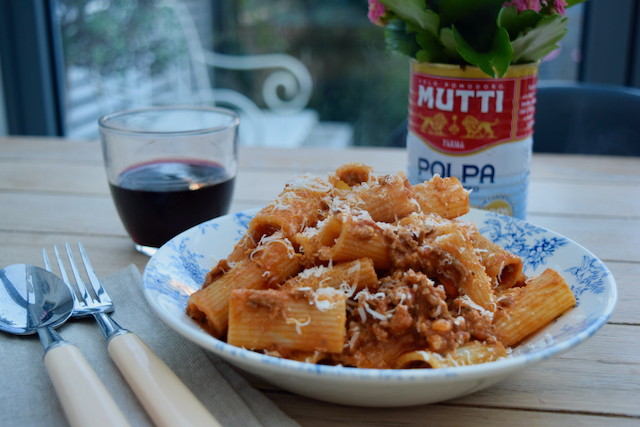 Sausage and Beef Ragu recipe from Lucy Loves Food Blog