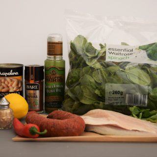 Grilled-fish-spinach-beans-recipe-lucyloves-foodblog